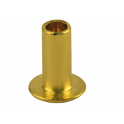 Metric Semi Tubular Flat Head Rivet Brass DIN7338B