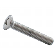 Metric Coarse Phillips Raised Countersunk Machine Screw Stainless-Steel-A2 DIN966
