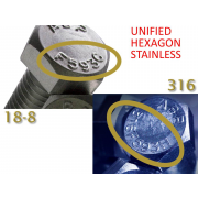 UNC Hexagon Head Bolt  Stainless-Steel 18/8-304-A2